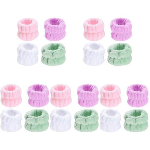 20Paia Fasce Elastiche Morbide Per Lavaggio Viso Colorate 1