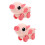 2Pz Pig Wind Up in Rosa Giocattoli Educativi 9
