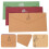 48Set Set Buste E Carta Scrittura Vintage Retro Marrone Resistente 10