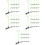 150Pz Clip Design Verde Per Feste E Giochi 9