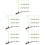 150Pz Clip Design Verde Per Feste E Giochi 8