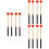 6Paia Bacchette Per Batteria in Legno E Gomma Rosse Per Percussioni 8