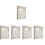 5Pz Protezione Asciugatrice Esterna Louvered Bianco 7