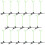 150Pz Clip Design Verde Per Feste E Giochi 3