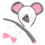 4Set Completo Costume Topo Orecchie Cosplay Bambini 1