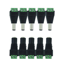 10Pz Connettori 12V E Maschio Per Uso Elettrico E Strisce Rgb