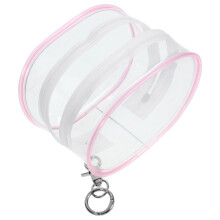 3Pz Borsa Appesa Trasparente Per Bambole, E Decorativa Rosa