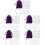 5Set Materiale Per Fai Da Te Ganci E Fermagli Viola Leggeri 6