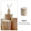 2Pz Sgabello Beige in Legno Per E Camera 7