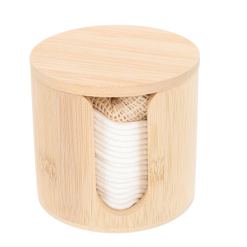 4Set Puff Make-Up Khaki in Cotone Naturale Per E Struccante