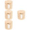 4Set Puff Make-Up Khaki in Cotone Naturale Per E Struccante 7