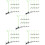 150Pz Clip Design Verde Per Feste E Giochi 10