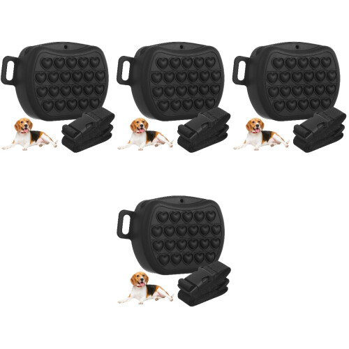4Pz Sacchetti Trattamenti Silicone Nero Borsa Multiuso Portatile 2