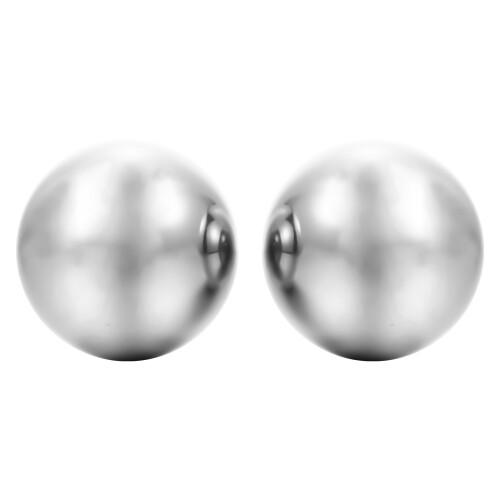 4Pz Palline Allenamento Metallo Argento Per Pressione E