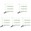 150Pz Clip Design Verde Per Feste E Giochi 4