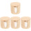 4Set Puff Make-Up Khaki in Cotone Naturale Per E Struccante 2