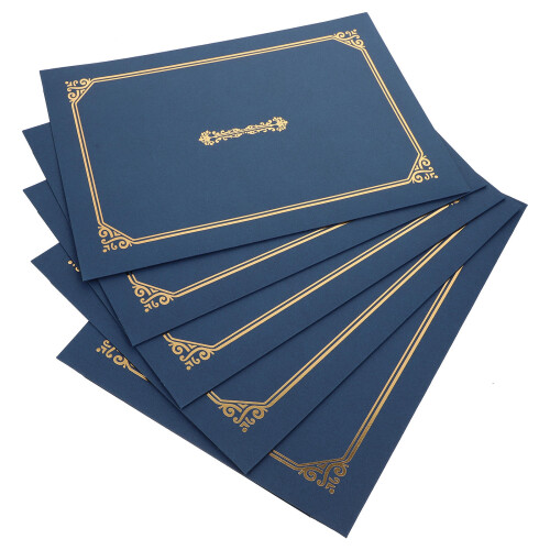 50Pz Porta Certificati in Elegante Per Diploma E Documenti 1