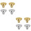 8Pz DIY in Ottone Colorato Per Studs Confortevoli 8
