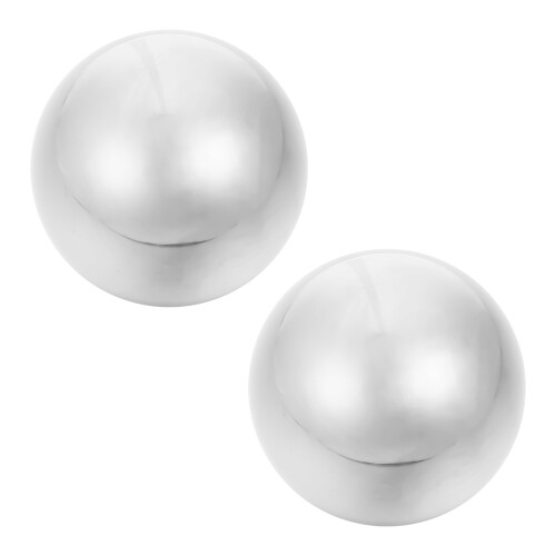 4Pz Palline Allenamento Metallo Argento Per Pressione E 1