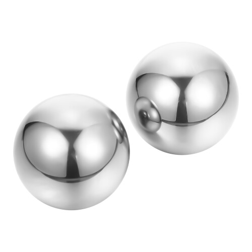 4Pz Palline Allenamento Metallo Argento Per Pressione E 2