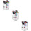 3Pz Organizer Penne E Rotante 360 in PP Bianco Per Ufficio 9