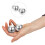 4Pz Palline Allenamento Metallo Argento Per Pressione E 11
