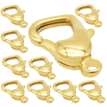 40Pz Fermagli Dorati Per Collane E Bracciali Acciaio Inossidabile DIY