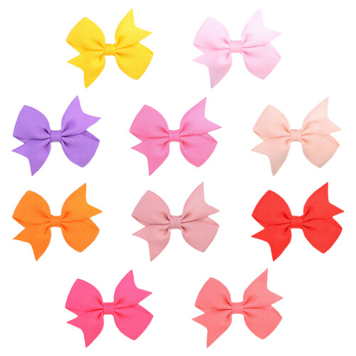 40Pz Fermagli Fiocco Bambina Colorati Per Feste E 2