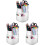 3Pz Organizer Penne E Rotante 360 in PP Bianco Per Ufficio 2