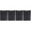 4Pz Clip Board Nero Multifunzione, Scrittura Ufficio E 4