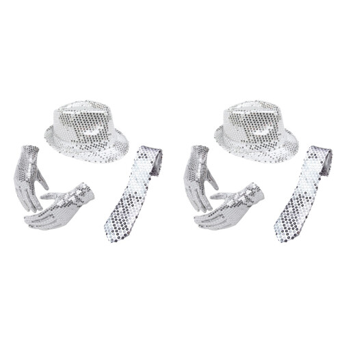 6Pz Jazz Argento Per Adulti Costume Danza 1