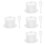 4Set Ciotole Ceramic Stewing Con Coperchio Per Tavola E Party 8