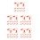 50Pz DIY Orecchie Coniglio Rosse in Tessuto 10