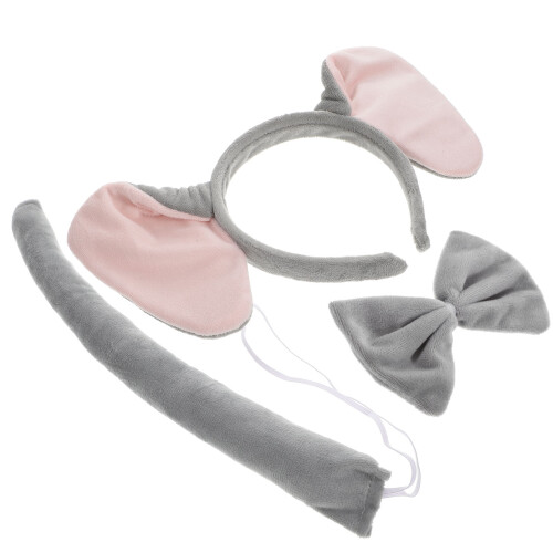 3Set Set Costume Elefante Orecchie Fascia Coda 1