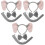 3Set Set Costume Elefante Orecchie Fascia Coda 5