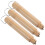 6Pz Set Manici Pan Beige in Legno Per Multiuso Sicuri 1