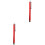 2Pz Stylus Rosso Con Punta in Gomma Per 2 E Schermi Touch 4