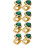 8Pz Rapper Grills in Metallo Verde Per Costume E Party 9