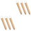 6Pz Set Manici Pan Beige in Legno Per Multiuso Sicuri 5