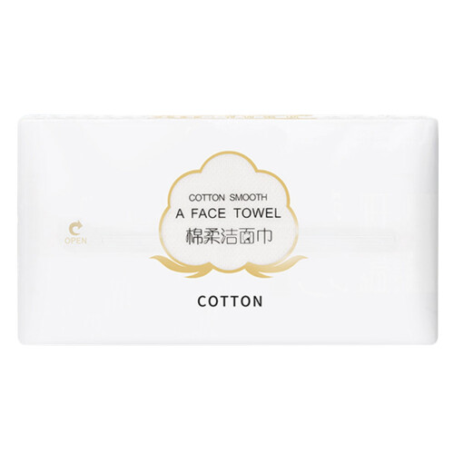 2Conf Set 80 Salviette Viso Monouso Cotone Bianco Morbido E