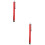 2Pz Stylus Rosso Con Punta in Gomma Per 2 E Schermi Touch 7
