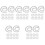 100Pz Finte Strisce Per Bambole Kit DIY Nero 5