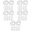 100Pz Finte Strisce Per Bambole Kit DIY Nero 9