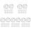 100Pz Finte Strisce Per Bambole Kit DIY Nero 4