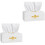 2Conf Set 80 Salviette Viso Monouso Cotone Bianco Morbido E 4