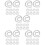 100Pz Finte Strisce Per Bambole Kit DIY Nero 10