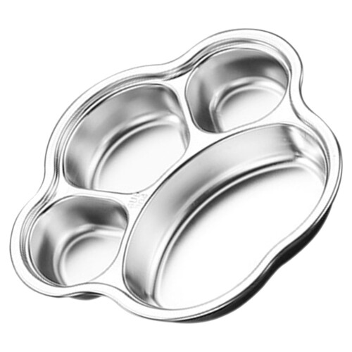 4Pz Piatti Divisi in Argento Con Design A Zampa 2
