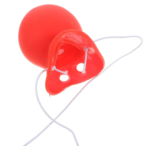 4Pz Naso Clown Per Rosso Gomma Soffice Accessorio