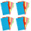24Set Carta A6 Divisori Colorati 6 Per 5