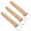 6Pz Set Manici Pan Beige in Legno Per Multiuso Sicuri 3